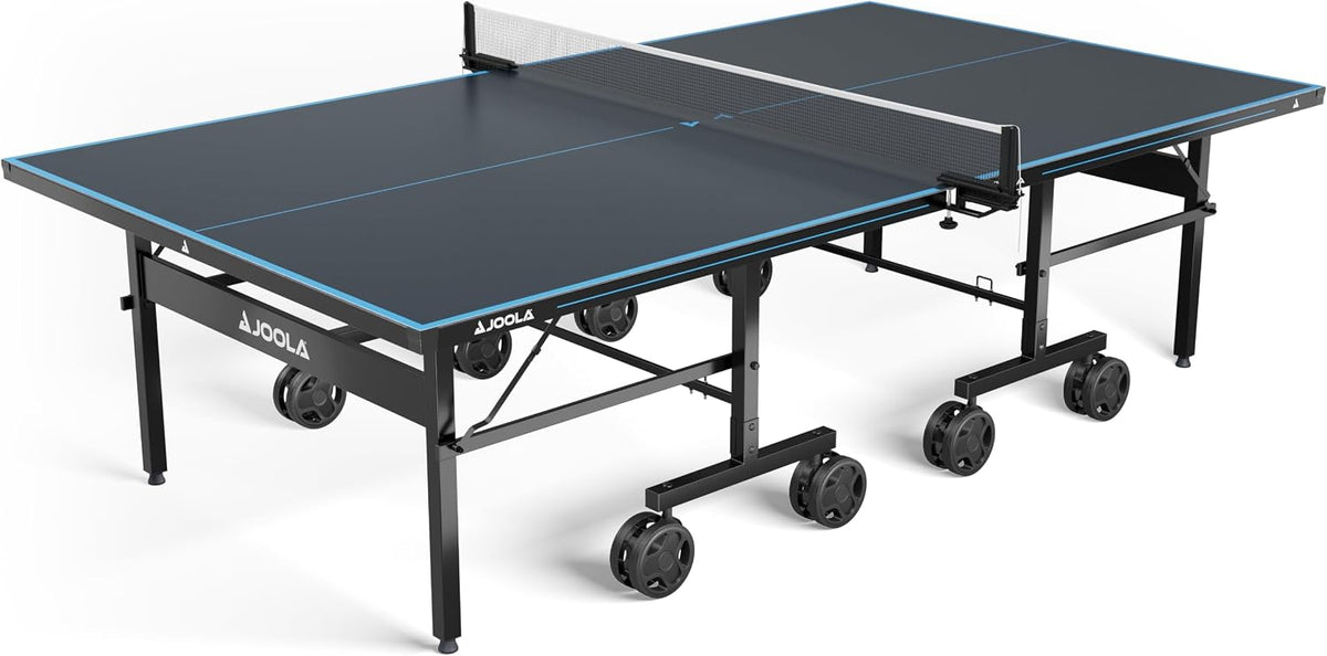 JOOLA, Tischtennis-Platten, Grau, Outdoor Tischtennisplatte wetterfest klappbar mit Netz