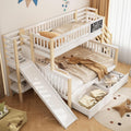 Merax, Matratze, 90x200 cm, Weiss, Etagenbett 140x200 &, Kinderbett mit Rutsche, Treppe, Multifunktionsbett mit Tafel
