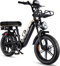OUXI, E-Bike, 20 Zoll, 250 W, 48 V, 15Ah, Grau/Schwarz, Q9 Fatbike Tiefeinsteiger, 60Nm Pedelec für Erwachsene