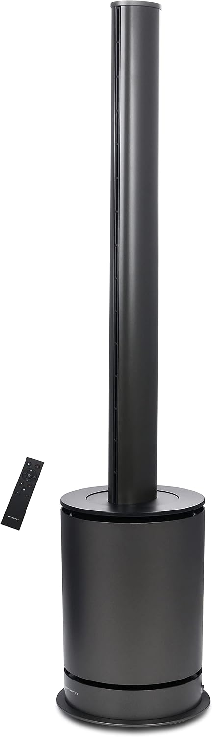 Emerio, Dunstabzugshaube, Schwarz, 3in1 Heizlüfter Ventilator Luftreiniger rotorlos HEPA 13, TFN-214472.1