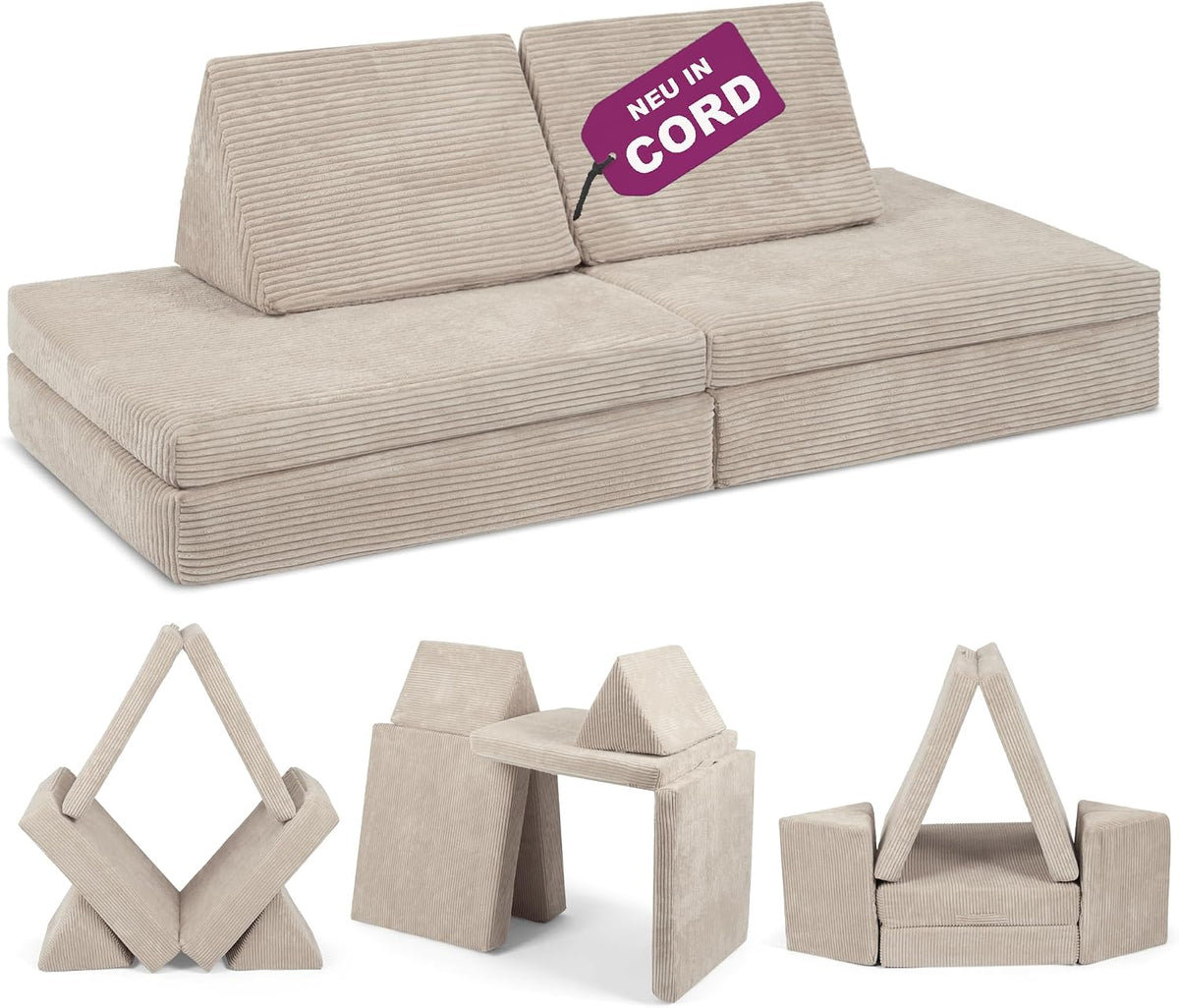 Sofa, Linodino, Grau, ® Spiel Cord