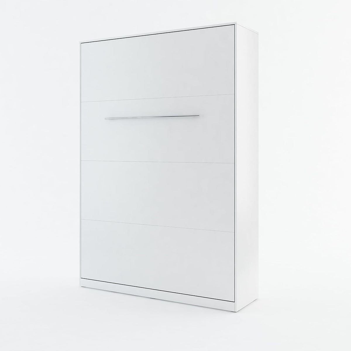 BIM Furniture, Bett, 140 x 200 cm, Weiss, Wand Vertical Schrank LENART Concept PRO Wandklapp, Schrankklapp Wand