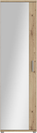 Forte, Schuhschrank, 180 cm, 50 cm, 35 cm, Eiche, NET106 Schrank 50, Garderobenschrank, Abstellraum, Drehtürenschrank