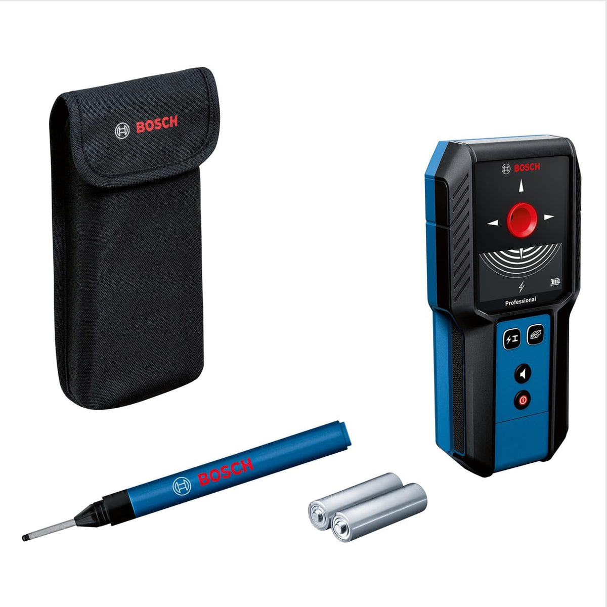 Bosch Professional, Mess- & Planwerkzeuge, 30 mm, Rot/Gelb/Grün, Ortungsgerät GMS 120-27 (max. Detektionstiefe