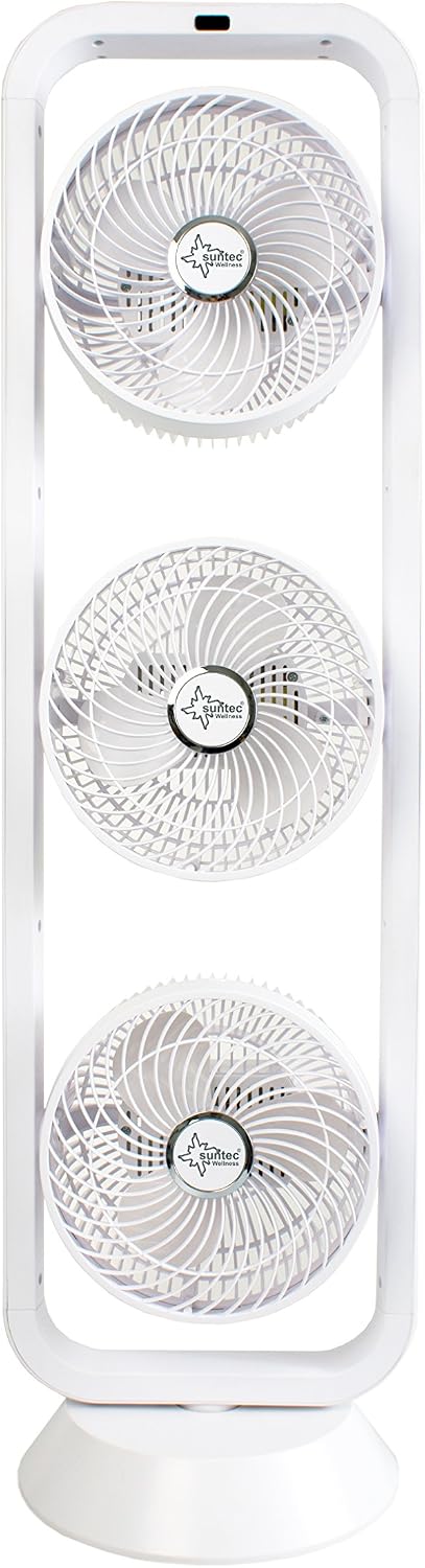 Suntec Wellness, Turmventilator, Weiss, mit Fernbedienung, Timer