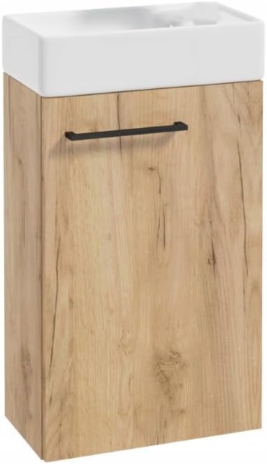 .Deftrans, Unterschränke, 40 x 68 x 21,3 cm, Eiche, Domodomo Badezimmerschrank mit Waschbecken, Waschbeckenschrank