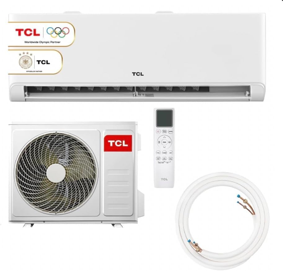 TCL, Split-Klimaanlage, Weiss/Grau, BreezeIN AI Klimaanlage A++ 9000 BTU Split-Klimagerät
