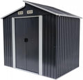 Grindi, Gerätehaus, Grau, Gartenhaus Metall - Ulmus II 7 m2-260x278x234