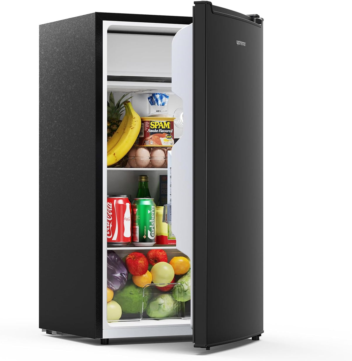 Upstreman, Mini-Kühlschrank, 85 L, Schwarz, Kühlschrank Ohne Gefrierfach, CR85