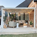 Generisch, Produkt, 12,72 m, 3 m, Grau, Bioklimatische Pergola aus Aluminium, 24 x, mit verstellbaren Lamellen