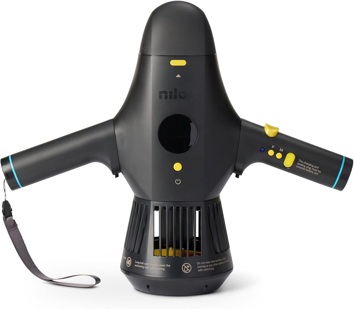 Nilox, Scooter, Grau/Schwarz, Water, Elektrischer Unterwasser- für SUP