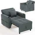 Sofa, YODOLLA, 93 cm, Dunkelgrau, Schlaf, Extrabreit Schlafsessel mit Bettfunktion