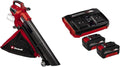 Einhell, Laubsauger, 4,0 Ah, 740 m, 36 V, 45 L, Schwarz/Rot, Professional Akku- VENTURRO 36 / 240 Power X-Change (