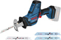 Bosch Professional, Säbelsägen, 18 V, Blau/Grau, System Akku Säbelsäge GSA -LI C (Compact Version inkl. 1x, ohne Akku / Ladegerät)