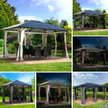 BRAST, Pavillon, Grau/Beige, ® Alu Summerdream