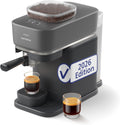 PHILIPS, Kaffeemaschine, Grau, Baristina Espressomaschine, Schwarz, Espressozubereitung