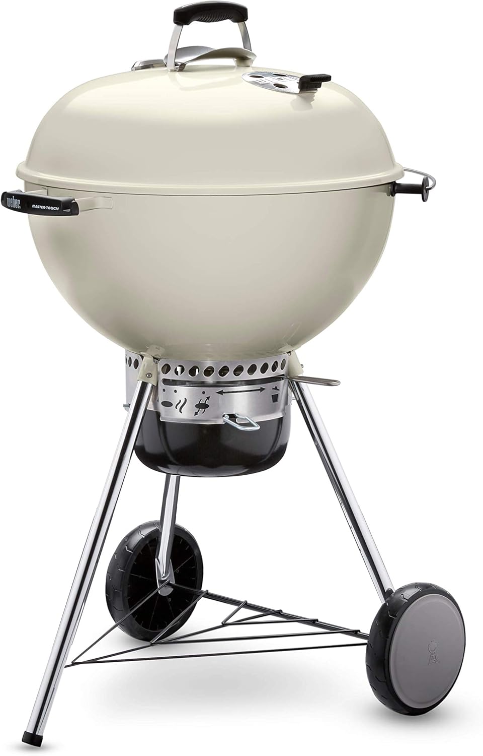 Weber, Holzkohlegrill, 56 cm, Grau/Weiss, Master-Touch, elfenbeinfarben