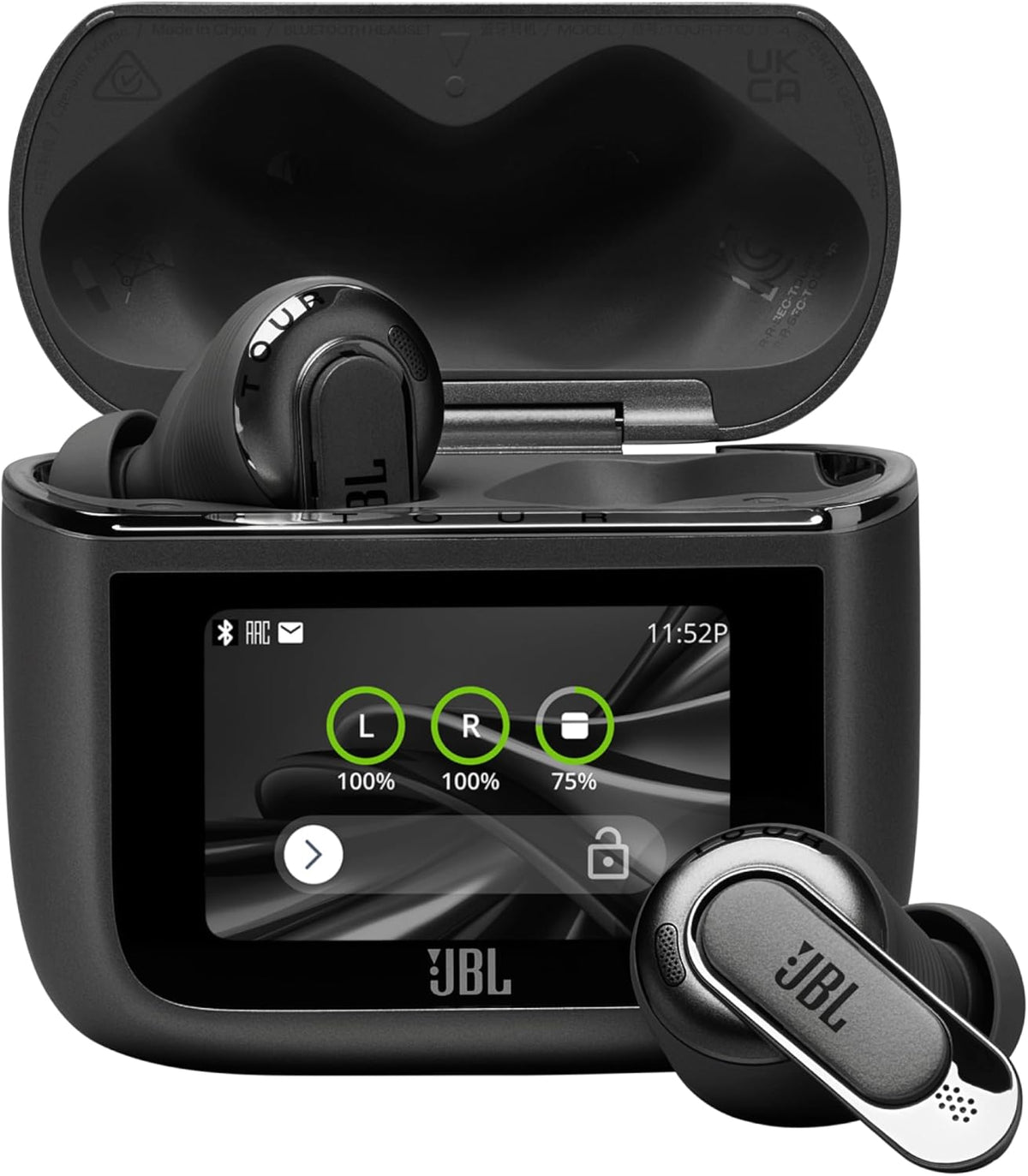 JBL, Bluetooth-Kopfhörer, Schwarz, Tour Pro 3, Kabellose Noise-Cancelling-Ohrhörer