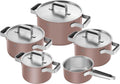 ZWILLING, Topfsets, Rosa, PURE Kochtopfset, 5-tlg, 18 / 10 Edelstahl, Keramik-Aussenbeschichtung, Stay-Cool-Griffe