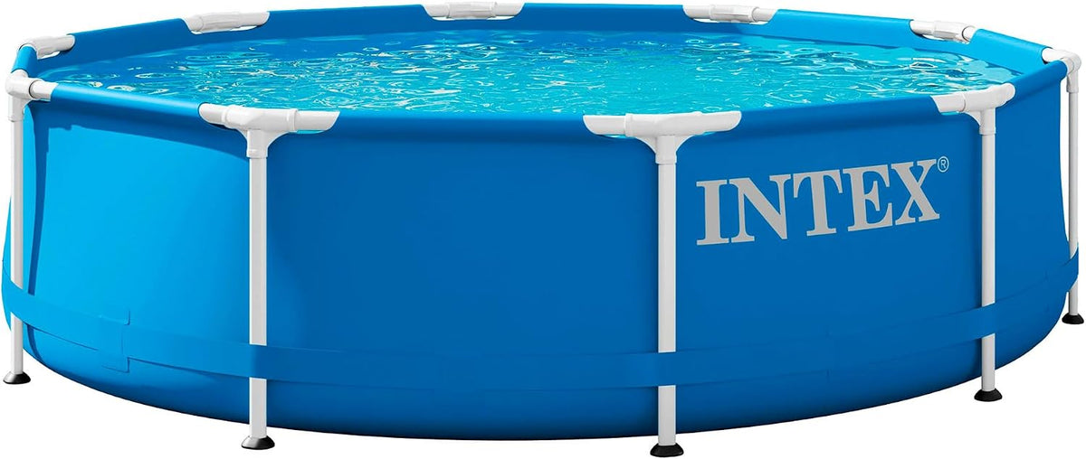 Intex, Stahlrahmenpool, 305x76 cm, 4485 L, Blau, 28200NP, Aufstellpool Metal Frame Rund, Stahl und PVC
