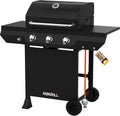 Nexgrill, Gasgrill, Schwarz, Classic 3-Brenner, Kompakter Outdoor-Gas grill mit porzellanbeschichteten, Even-Heat-System