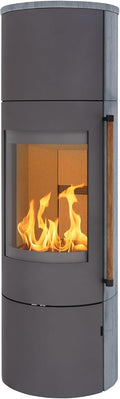 H&M Germany, Kaminofen, 7kw, Grau, EVO 2.1 XL Naturstein Titan Ofen Heizofen Holzofen Kamin