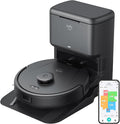 eufy, Saugroboter, Grau/Schwarz, L60 mit Absaugstation, Ultra Starke 5.000Pa Saugkraft, Anti-Haar-Verwicklung, Absaugstation 60 Tage ohne Leeren