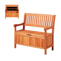 VEVOR, Sitzbank, 106,5x58,5x90,1 cm, 328 kg, Orange, Gartenbank, Truhenbank mit Stauraum, Aufbewahrungsbank, Tragkraft bis zu
