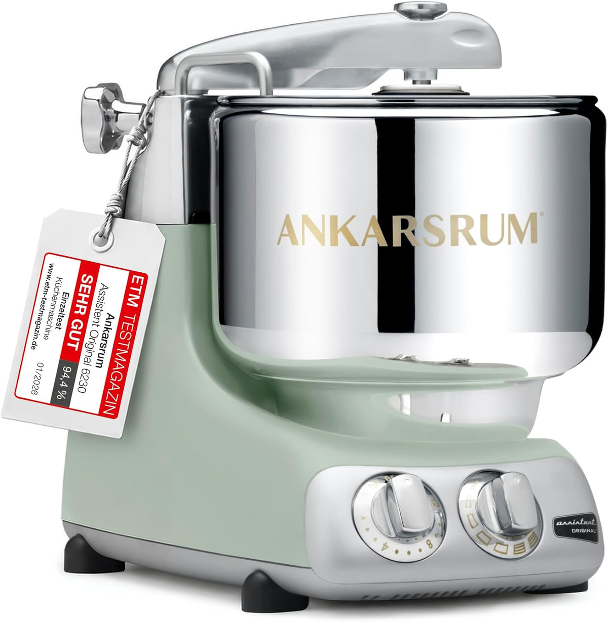 ANKARSRUM, Universalküchenmaschinen, Grau/Weiss, Assistent Original 6230 Küchenmaschine, Nordic Sage