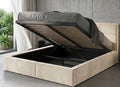 Interbeds, Matratze, 120x200 cm, 300 kg, Grau, Polsterbett mit Bettkasten und Lattenrost, Stauraumbett Doppelbett in Kaschmir Pflegeleichter
