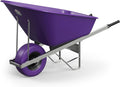 Agri Barrow, Schubkarren, 160 Liter, Violett/Weiss, Schubkarre aus Kunststoff, mit pannensicheren dicken Reifen