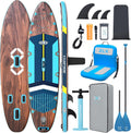 ZLX, SUP-Board, 230 kg, 83 cm, Grau/Blau, Stand-up-Paddle-Board 350x89 /, SUP Board Set, Rutschfester Deckpad, Stand-up-Paddle-Board 250 / Tragkraft