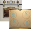 Kaiser, Kochfeld, 60 cm, Beige/Grau, Empire-Set: Elektrischer Ofen Eh6355 ElfEm und Induktions, Rotierende Spiess