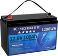 VEMDIA, Deep-Cycle-Batterien, 1280Wh, 100Ah, 12 V, Blau, LiFePO4 Batterie, Smart BMS 100A mit 15000+ Zyklen, Lithium Akku Low Temp Cut-Off