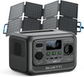 BLUETTI, Powerstation, 1500 W, 288Wh, 600 W, 60 W, Grau, Solargenerator, Elite 30 V2 Tragbare mit Solarpanel (Separat versandt)