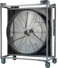 Be Cool, Standventilatoren, 21.060 m, 1000 W, 90 cm, 5 m, Grau, Stapelbare Windmaschine, Industrieventilator mit ³ / h Luftstrom