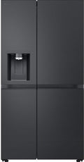 LG, Kühl-Gefrierkombination, 628 L, Grau, GSLE91EVAC Side by Side Kühlschrank, Klasse C, Multi-Door Kühlschrank mit Gefrierfach