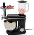 Dekltus, Knet- & Rührmaschinen, 1500 W, 1.5 L, 6 L, Schwarz/Silber, 3 in 1 Küchenmaschine, Multifunktionsmixer - Fleischwolf / Knetmaschine /