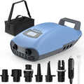 Swonder, Elektrische Luftpumpen, 17 V, Blau/Grau, Seawolf Wiederaufladbare SUP-Pumpe mit 2X schnellere, Aktiv Kühlung