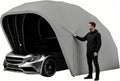 BEDCKCC, Carports, 2,3 m, Grau, Halbautomatischer Faltgarage Auto, Faltbarer Mobile Zeltgarage aus Edelstahl, für SUV Pick-Up Motorrad
