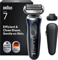 Braun, Folienrasierer, Braun/Blau, Series 7 Elektrorasierer 360° Flex mit EasyClick, Rasierer Herren Elektrisch