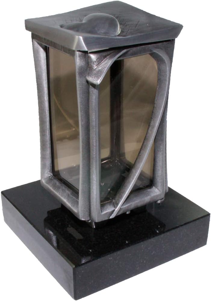 Kunst-Art-Köhl, Laternen, Schwarz, Grablaterne 57170 / 21 aus massiver Bronze oder Aluminium