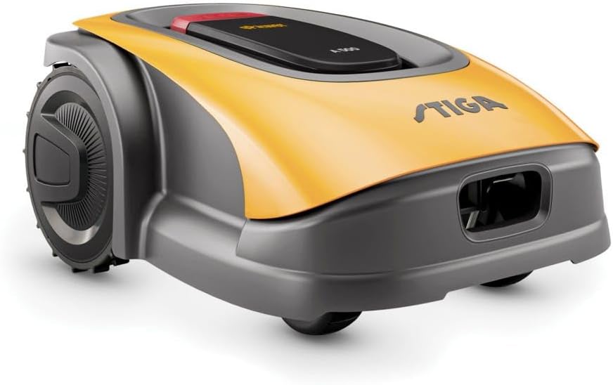 STIGA, Mähroboter, 700 m, Grau, A 500 autonomer, ohne Begrenzungskabel (bis ²), App-Steuerung, 45% Steigung, 3 Zonen