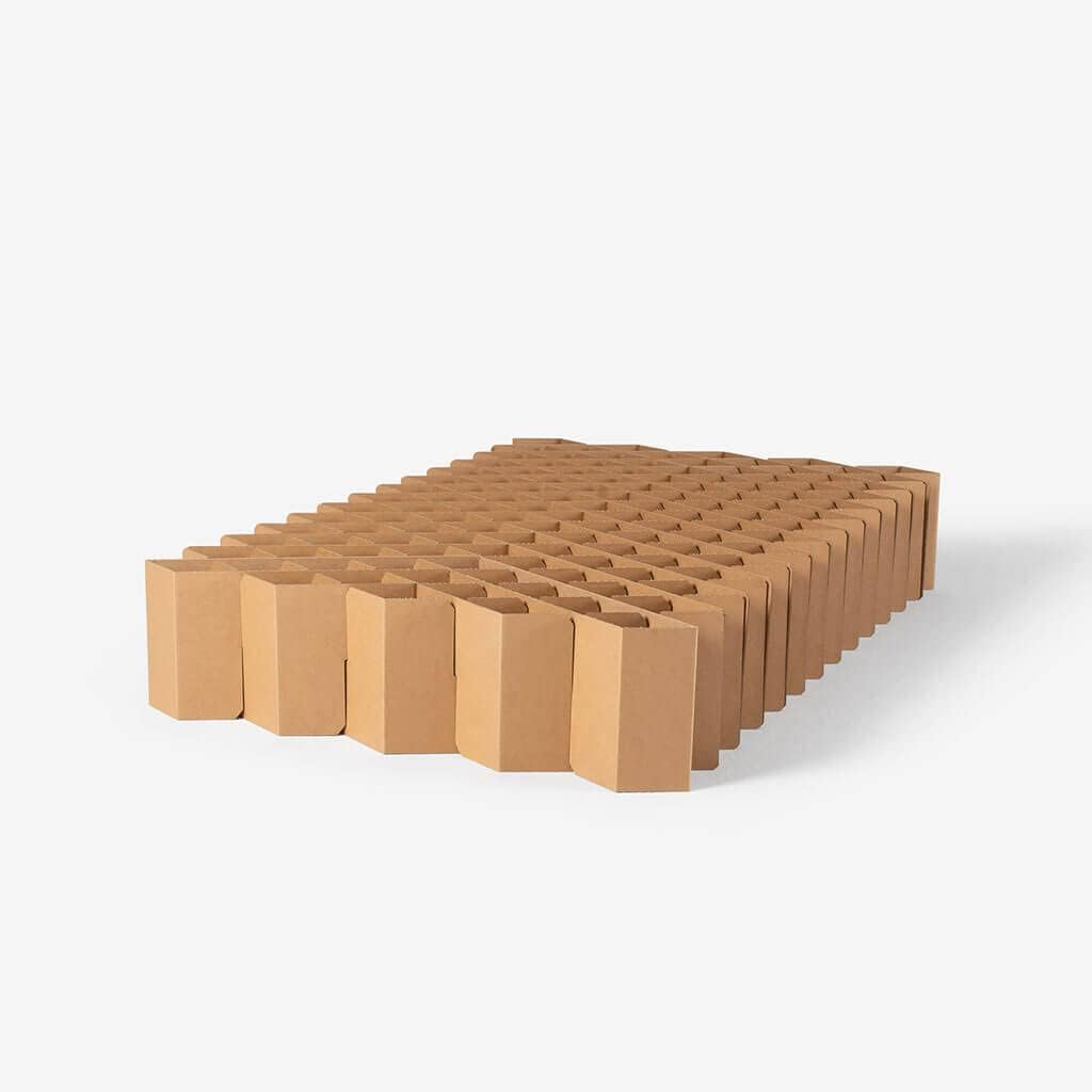 ROOM IN A BOX, Bett, 140 cm, Orange, Klapp, Medium 120-, Naturbraun
