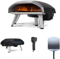 Ooni, Pizzaöfen, 35 cm, Grau/Schwarz, Koda 16 Gas-Pizzaofen Bundle, Inklusive Abdeckhaube, 14' Pizzaschieber aus Metall & Digitalem