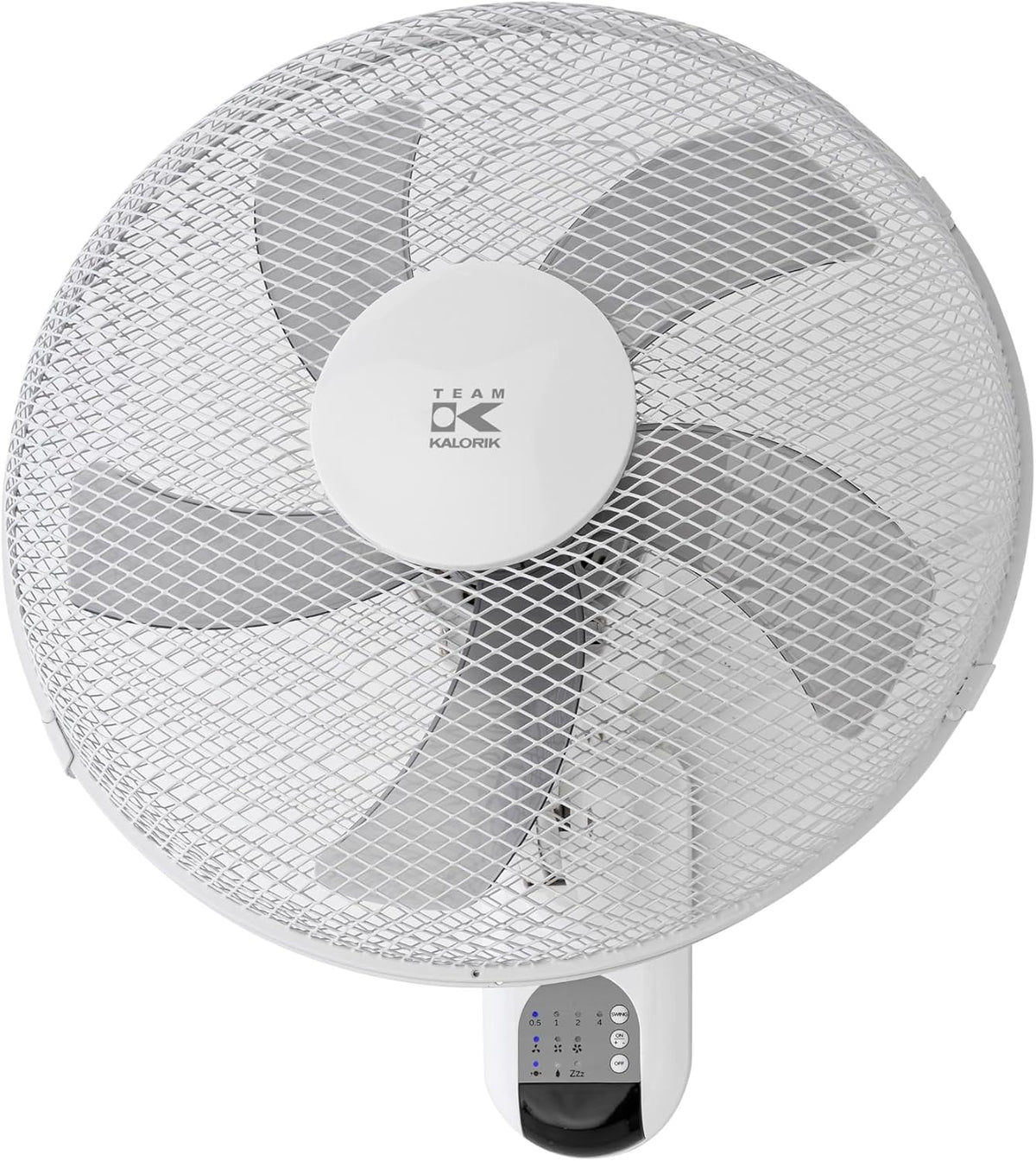 Kalorik, Deckenventilator, 35 cm, 45 W, Weiss, VT1050 Leiser Wandventilator, Platzsparender Wand- mit 90° Oszillation