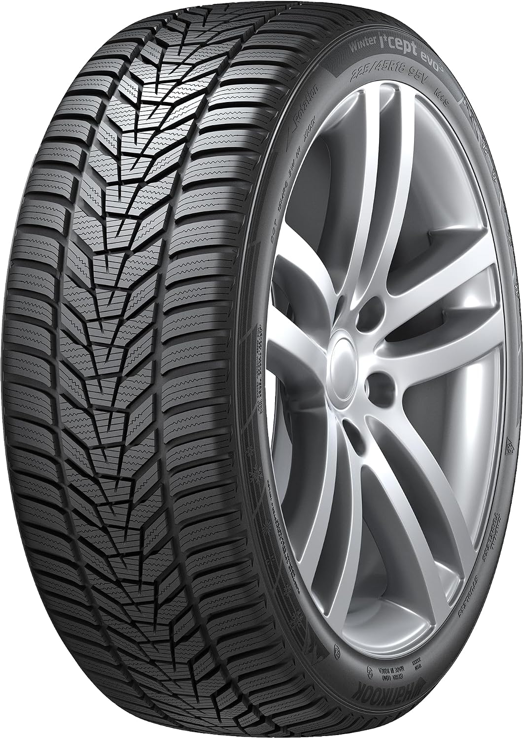 HANKOOK, PKW, 100 V, Grau, 245 / 45 R18 TL WINTER I*CEPT EVO3 W330 XL SOUND ABSORBER