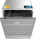 Cecotec, Geschirrspüler, 1850 W, 60 cm, Grau, Integrierbarer Bolero Aguazero 6102 Full-BI E., Klasse E, 12 Bestecksets