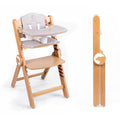 kidnort, Hochstühle, 75 kg, Buche, Holzhochstuhl Drömmer Unique bis Mitwachsender Faltbarer