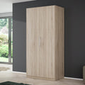 Kleiderschrank, Forte, 100,9 cm, 212,9 cm, 58,9 cm, Eiche, CADIXO 100, moderner Schrank mit 2 Drehtüren und Einlegeboden